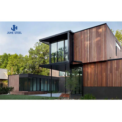 قاعات الحاويات الفاخرة ذات الطراز الحديث تصميم من قبل مع باب من الفولاذ ونوافذ من الألومنيوم