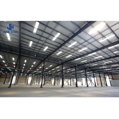 التصميم السريع هيكل الفولاذ الخفيف الإطار المستودع المعدني الجاهز مع امتداد كبير