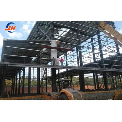 الورشة الهيكل الفولاذية المنزل المجهز المصنوع من الصلب القياسي AiSi Q235B/Q345B منخفض الكربون