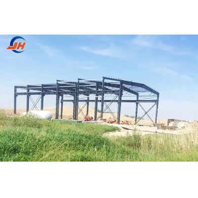 مستودع هيكل فولاذ قابل للتخصيص مع Q235/Q345B الصف الصلب H-شكل الإطار الرئيسي