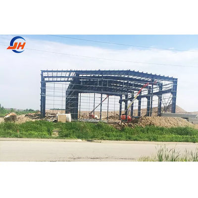 مستودع هيكل فولاذ قابل للتخصيص مع Q235/Q345B الصف الصلب H-شكل الإطار الرئيسي