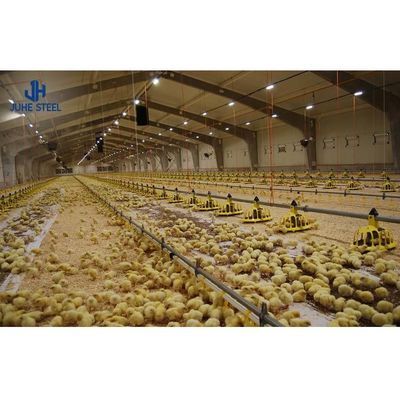 ISO9001 2008/CE/BV معتمد مزرعة الدواجن الحديثة هيكل الفولاذ الخفيف بيت الدجاج
