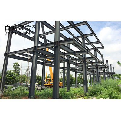 Q235Q345 الفولاذ منخفض الكربون قاعة رياضية ذات بنية فولاذية من طابقين مع تصميم رسم CAD