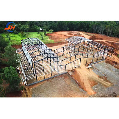 Steel Workshop Prefabricated Light Steel Frame Warehouse Building Hangar at Affordable المتحف الفولاذي الخفيف المجهز