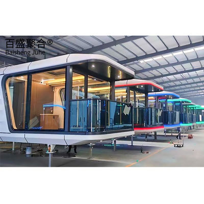 فولاذ Prefab Modular 2023 كبسولة الفضاء المنزل / الفندق / المنزل لتزيين المناظر الطبيعية