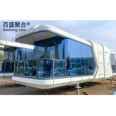 فولاذ Prefab Modular 2023 كبسولة الفضاء المنزل / الفندق / المنزل لتزيين المناظر الطبيعية