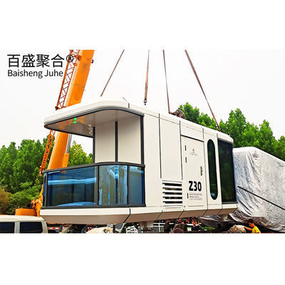 أسلوب التصميم الحديث الكبسولة الفضائية الملونة المخصصة المنزل الذكي AI Voice Container House