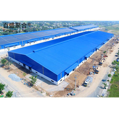 تصميم الإطار الفضائي الحجرة المجهزة مسبقاً لمستودع بناء الصلب من نوع الصلب Q355 Q235B
