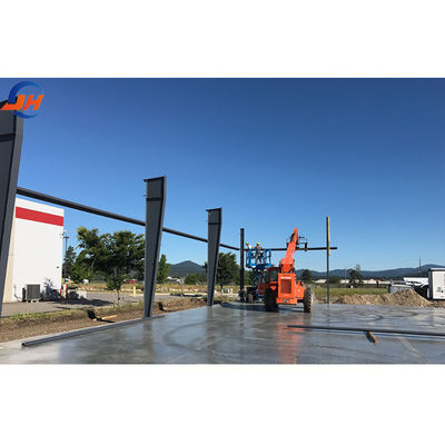 15*30*3 مواد بناء مخازن الأطر الفولاذية الجاهزة مع تصميم خفيف الوزن