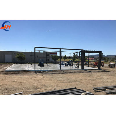 15*30*3 مواد بناء مخازن الأطر الفولاذية الجاهزة مع تصميم خفيف الوزن
