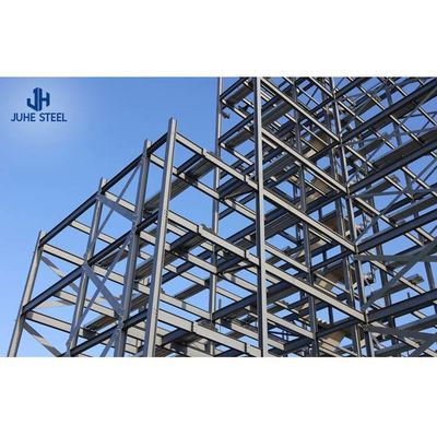 Q235B نافذة سبيكة الألومنيوم هيكل فولاذي عملي بناء هيكل شبكة طويلة