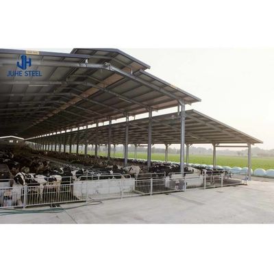 منازل الإطار الفولاذية الجاهزة للقياس ASTM لبناء حظيرة الأبقار