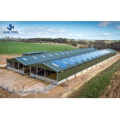 منازل الإطار الفولاذية الجاهزة للقياس ASTM لبناء حظيرة الأبقار