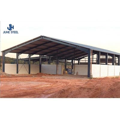Q235/Q345B المباني الزراعية المعدنية ذات الأماكن المعيشية
