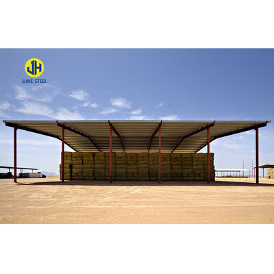 طلاء Q235B / Q345B مخازن الزراعة متعددة الاستخدامات منخفضة الكربون للمستودعات المعدلة مسبقاً