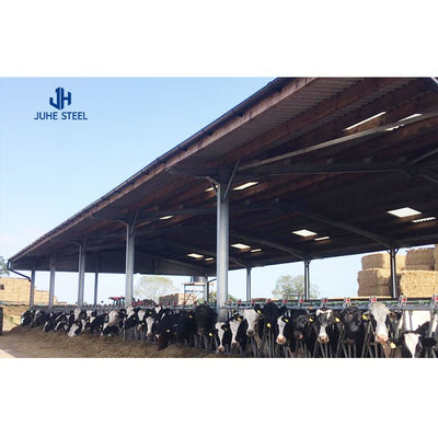 Q235B/Q345B هيكل من الفولاذ منخفض الكربون بيت الخنزير المجهز