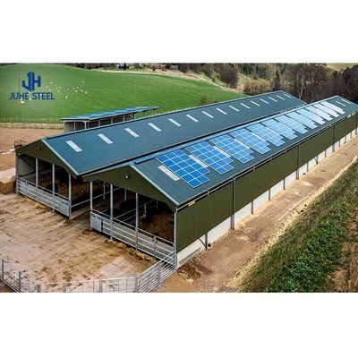 Q235/Q345 حظيرة الحصان أسلوب المباني المعدنية المجهزة المعدنية الحظيرة الحصان OEM ODM