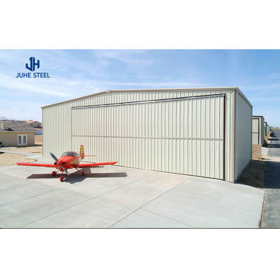 Q235B/Q345B الفولاذ منخفض الكربون الإطار المعدني الخفيف المسبوق بناء حظيرة الطائرات