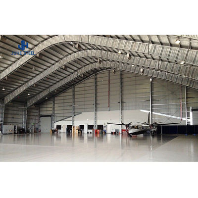 Q235B/Q345B الفولاذ منخفض الكربون الإطار المعدني الخفيف المسبوق بناء حظيرة الطائرات