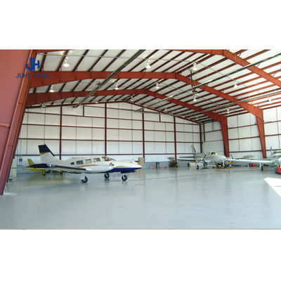 Q235B/Q345B الفولاذ منخفض الكربون الإطار المعدني الخفيف المسبوق بناء حظيرة الطائرات
