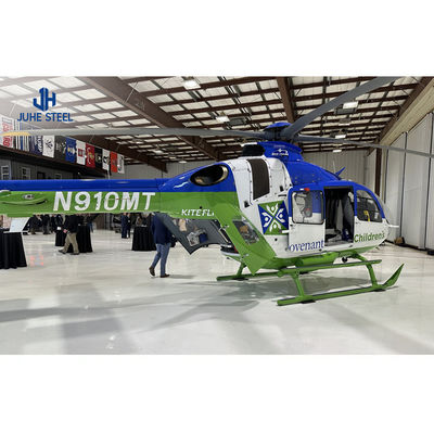 Q235B/Q345B الفولاذ منخفض الكربون الإطار المعدني الخفيف المسبوق بناء حظيرة الطائرات