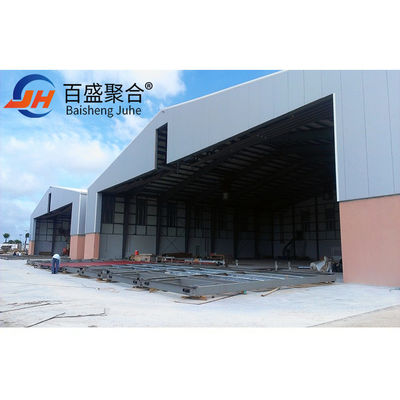 Q235B / Q345B الصلب منخفض الكربون المباني المعدنية الجاهزة المباني الصلبية الجاهزة