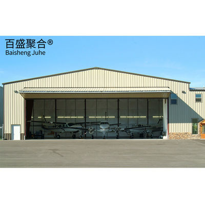 Steel Structural Fabrication Construction Rain Resistant Warehouse for Personal Jets (مستودع مقاوم للطائرات الشخصية)