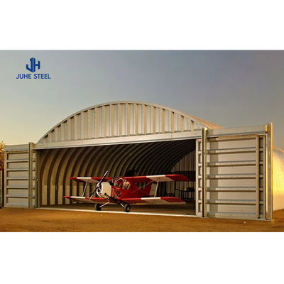 Steel Structural Fabrication Construction Rain Resistant Warehouse for Personal Jets (مستودع مقاوم للطائرات الشخصية)
