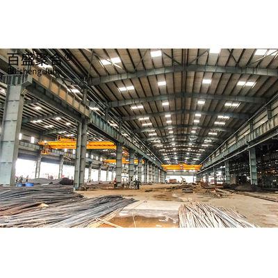 الإطار المعدني المسبق الصنع Q235 Q355B الدرجة المخصصة لهيكل الفولاذ ورشات العمل المصانع
