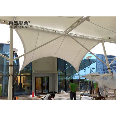 800-1300GSM الأقمشة المغطاة بـ PVC الغشاء المعماري غشاء الشد غشاء ظلال الهياكل