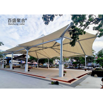 800-1300GSM الأقمشة المغطاة بـ PVC الغشاء المعماري غشاء الشد غشاء ظلال الهياكل