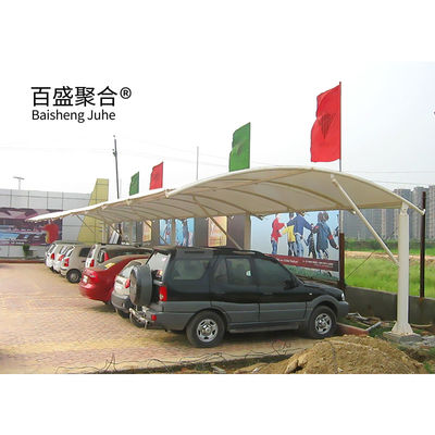 عصرية قابلة للانضمام للماء المقاومة للرياح PVDF PTFE هيكل غشاء Carports تصميم خيمة