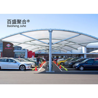 عصرية قابلة للانضمام للماء المقاومة للرياح PVDF PTFE هيكل غشاء Carports تصميم خيمة