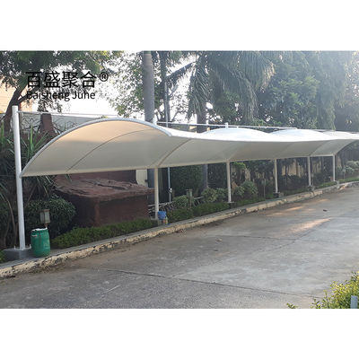 عصرية قابلة للانضمام للماء المقاومة للرياح PVDF PTFE هيكل غشاء Carports تصميم خيمة