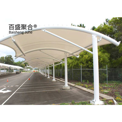 عصرية قابلة للانضمام للماء المقاومة للرياح PVDF PTFE هيكل غشاء Carports تصميم خيمة