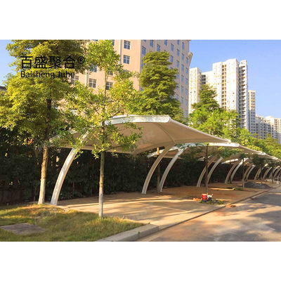 عصرية قابلة للانضمام للماء المقاومة للرياح PVDF PTFE هيكل غشاء Carports تصميم خيمة