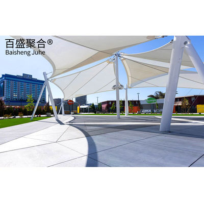 PTFE النسيج المعماري خيمة ظل كوخ هيكل غشاء تنسيقي للمناظر الطبيعية