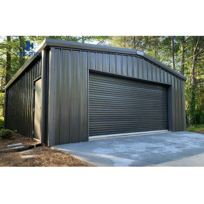 Q235 Q235B Q345 الدرجة الهيكل الفولاذي Carport لمأوى السيارة المحمولة الجاهزة