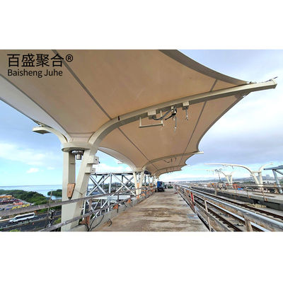 ورشة عمل عالية الارتفاع بناء هيكل الفولاذ المغلف مع قوة الدموع W / F 400 / 350N / 5CM