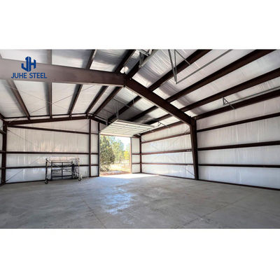 Q235 Q235B Q345 الدرجة الهيكل الفولاذي Carport لمأوى السيارة المحمولة الجاهزة