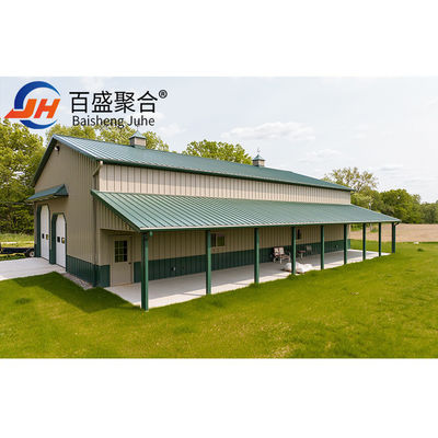 Q235 Q235B Q345 الدرجة الهيكل الفولاذي Carport لمأوى السيارة المحمولة الجاهزة
