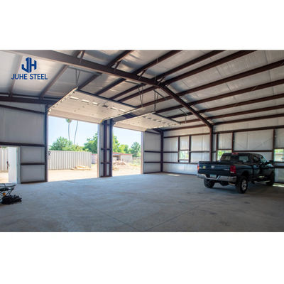 Q235 Q235B Q345 الدرجة الهيكل الفولاذي Carport لمأوى السيارة المحمولة الجاهزة