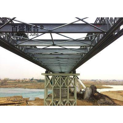 جسر بيلي سريع البناء مع تسامح ± 1٪ و Q355 / الدرجة 350 / ASTM A992