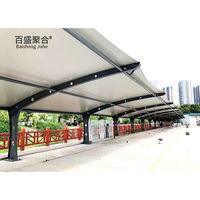 الإطار المعدني للسيارات الثانية الممر الخارجي الألومنيوم والخشب Carport مقاوم للماء لموقف السيارات