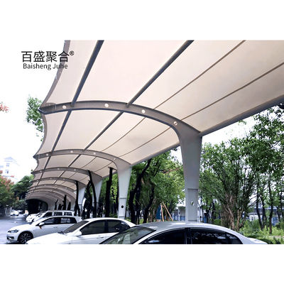 الإطار المعدني للسيارات الثانية الممر الخارجي الألومنيوم والخشب Carport مقاوم للماء لموقف السيارات