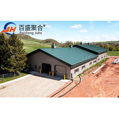 ASTM القياسية المخصصة الإطار الفضاء الصغير الجاهزة الوزن الخفيف هيكل الفولاذ المرآب