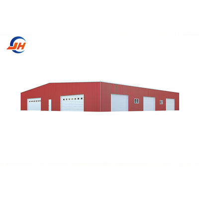 Steel Frame Commercial Building Metal Carports PVC Hangar For Heavy Duty Storage أجزاء من المباني المعدنية