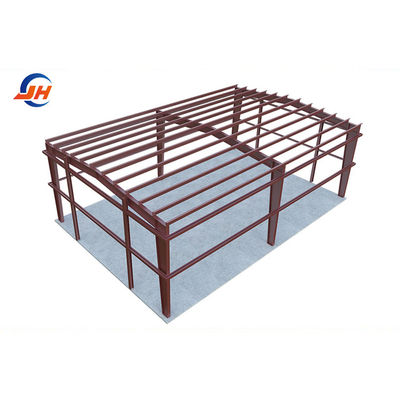 Steel Frame Commercial Building Metal Carports PVC Hangar For Heavy Duty Storage أجزاء من المباني المعدنية
