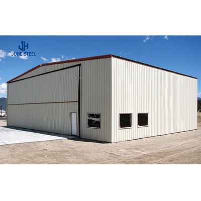 Steel Frame Commercial Building Metal Carports PVC Hangar For Heavy Duty Storage أجزاء من المباني المعدنية