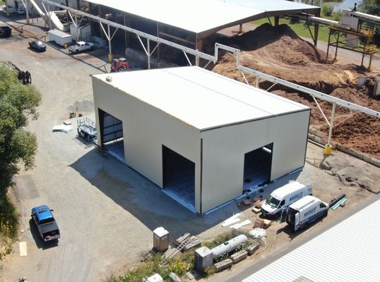مستودع زراعي صناعي كبير مصنوع من الصلب منخفض الكربون Q235B / Q345B